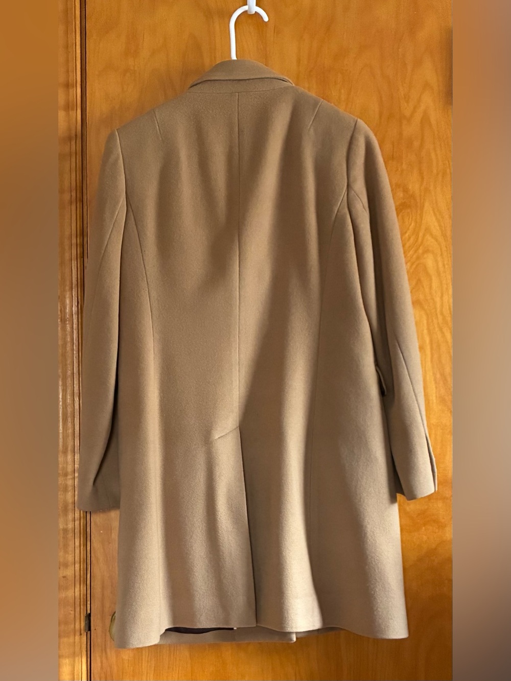 Banana Republic Women's Petite Camel Wool Trench Coat - Size S Petite - Picture 2 of 5